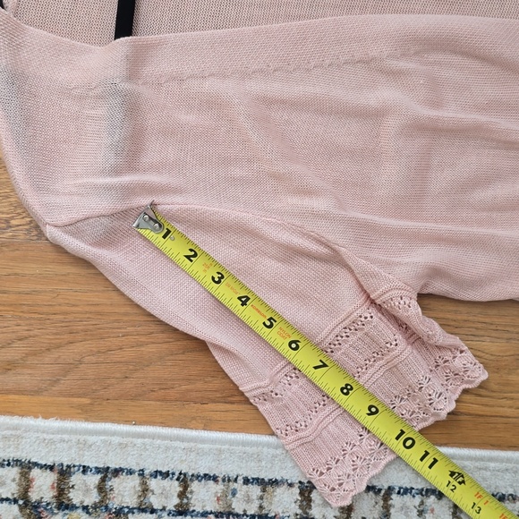 ROBBIE BEE BRAND WOMEN'S PINK SHRUG OPEN CARDIGAN SIZE XL - Picture 12 of 13
